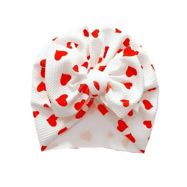 2019 Baby Accessories Cute Newborn Baby Infant Girl Boys Toddler Comfy Bowknot Hospital Cap Beanie Hat Colorful Caps Kids Gifts