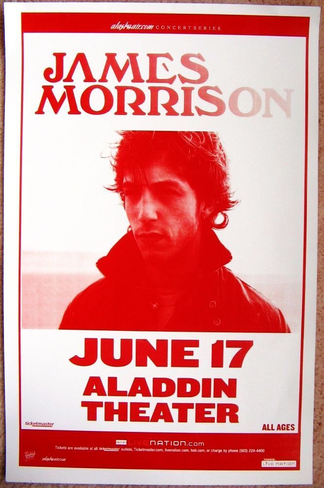 JAMES MORRISON 2007 Gig POSTER Portland Oregon Concert