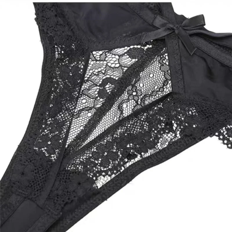 Athvotar Athvotar Low-Waisted T-Trousers Sexy Trousers Cotton Crotch Breathable Fine Strip Metal Hanging Water Drill Tong Trousers