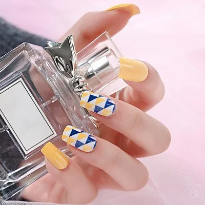 Fake Nails Art French Tips Full Cover Press with Giue Stick Display Set Clear Box Designs False Kiss Waterproof Removable-Nail Inspo