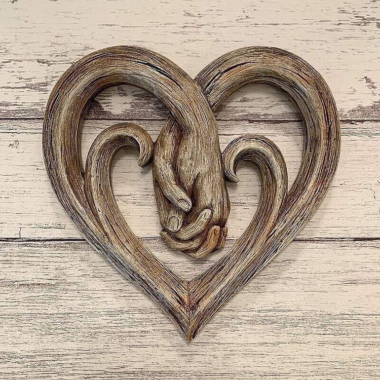 🎁New Year SALE-49%OFF-🔥Heart Holding Hands Wall Decor - Forever Love