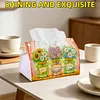 DIY Diamond Art Tissue Box Holder Best Grandma Ever PULeather Diamond Art Desktop Organizer Resin Rhinestone Storage Organizers Gem Art Home Office Decor Craft Gift for Women