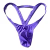 Men's Fashion Sexy Hollow Out Double Low Brief Thong G-String Bikinis Underwear