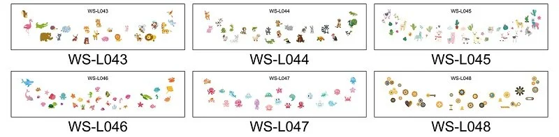 6Pcs/set Temporary Tattoos for Kids Cartoon Cute Freckles Face Stickers Waterproof Disposable Party Makeup tatouage temporaire