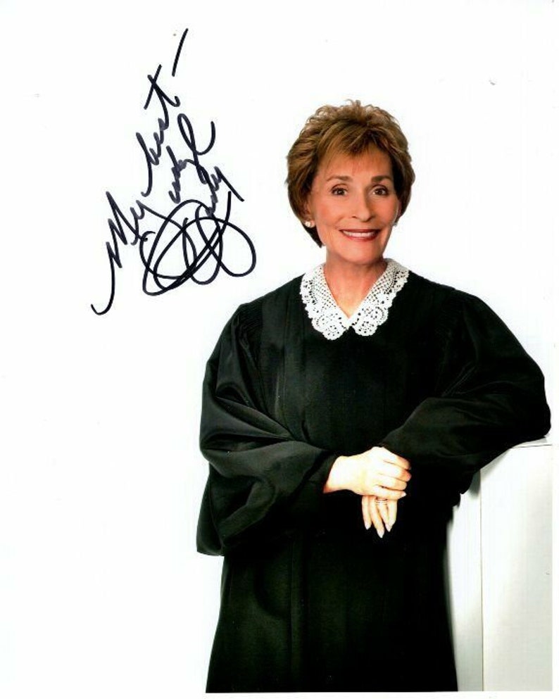 Judge judy sheindlin signed autographed Photo Poster painting