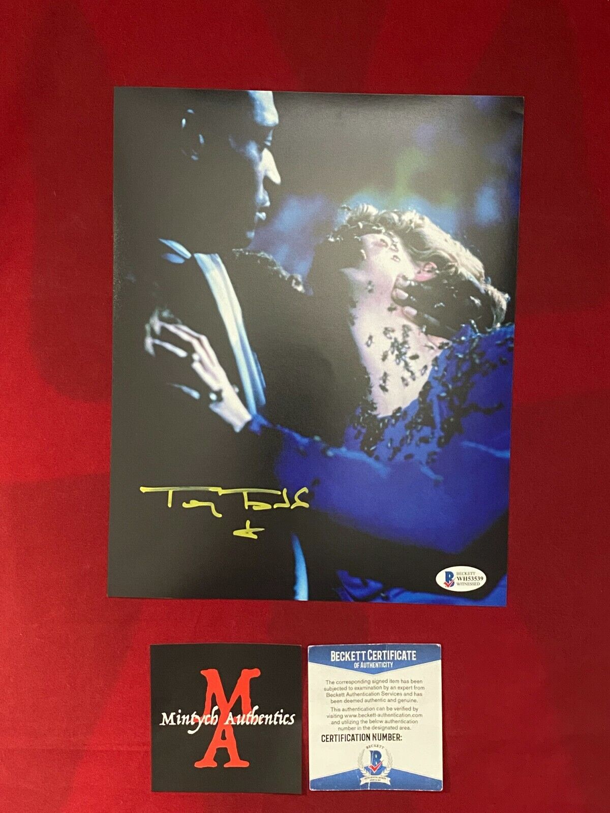 TONY TODD AUTOGRAPHED SIGNED 8x10 Photo Poster painting! CANDYMAN! BECKETT COA! HORROR!