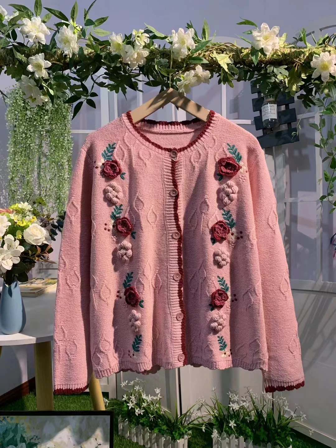 Chicfifth Sweater Women Winter Long Sleeve High Quality Autumn Vintage Top Knitted Cardigan