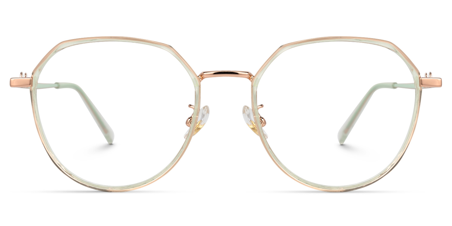Hardy GrÃ¼n-Gold Geometrisch Brille GrÃ¼n-Gold