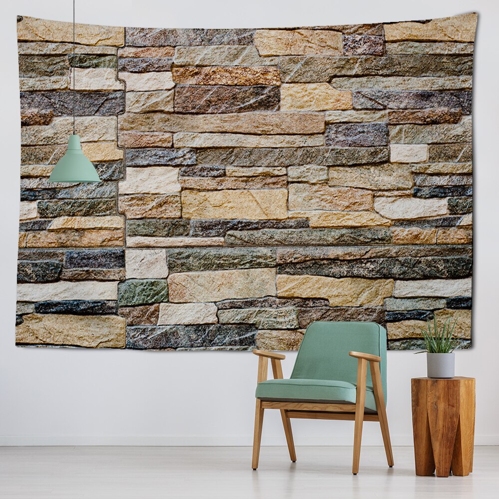

Wall Tapestry - 3D Wood plank texture-150*130cm, 501 Original
