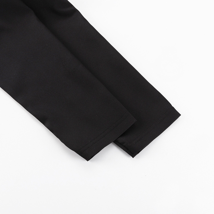 Ootddress Black Zipper Lapel Maxi Dress For Women Cardigan Fashion Patchwork Vintage Slim High Waist Elegant Streetwear Women Dress