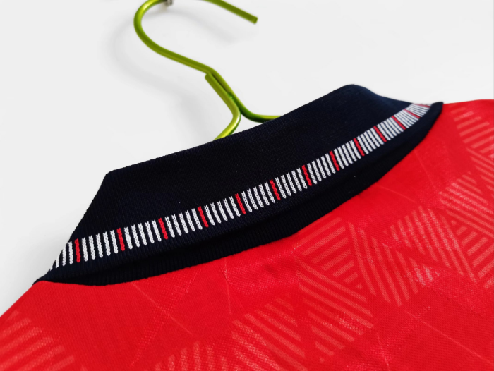 1990 England Away Retro Men's Football T-Shirt Thai Quality