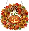 DIY Autumn Pumpkins Special Shape Diamond Painting Pendant