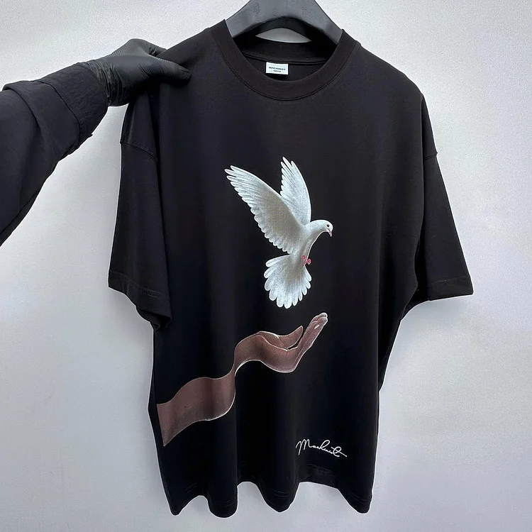 Sopula Release the Doves of Peace Graphic Print T-Shirt