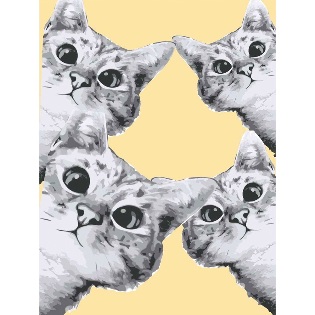 

Cat - 11CT Stamped Cross Stitch - 40*50CM, 501 Original