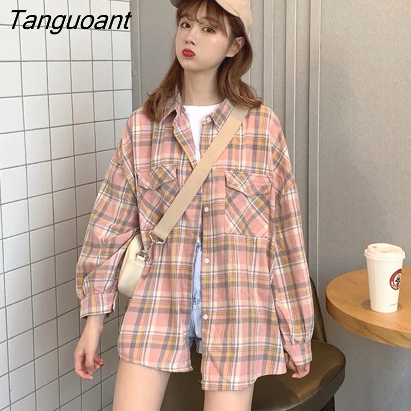Tanguoant Shirts Women Long Sleeve Summer Sun-proof Sweet Outwear Fashion Simple All-match Loose Students Korean Style Kawaii New