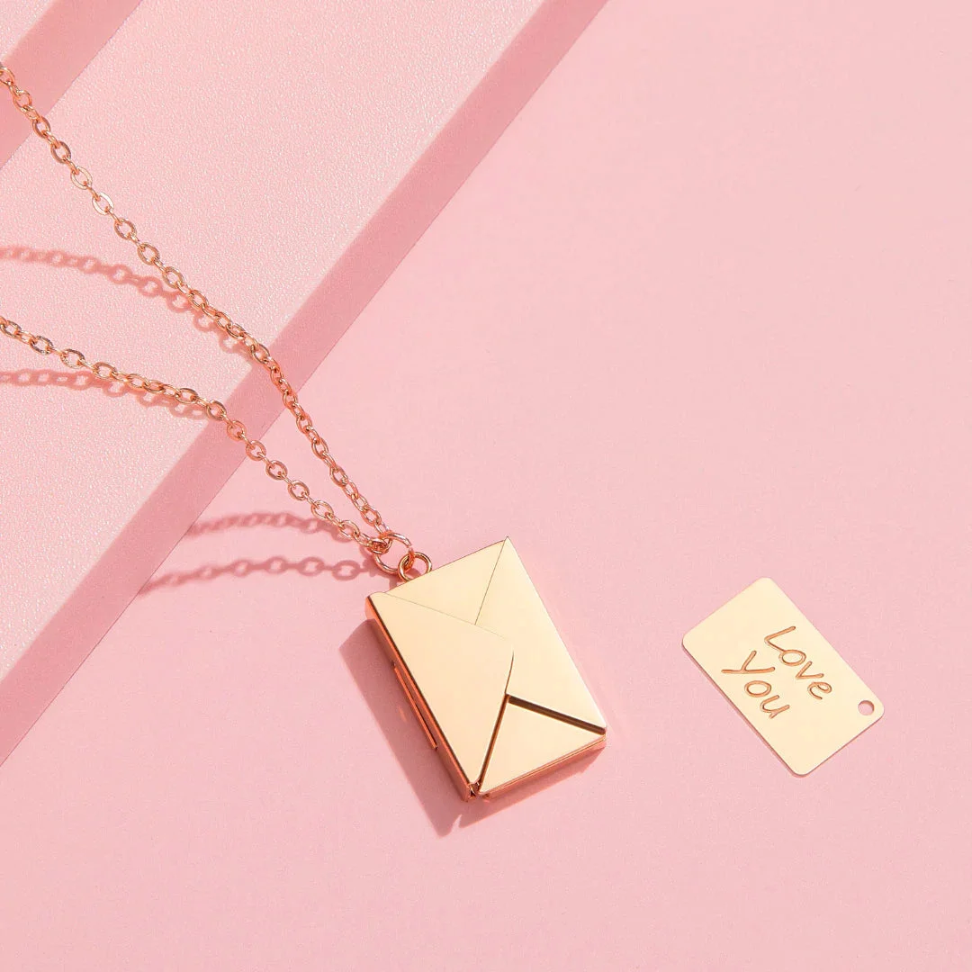 Personalized Envelope Letter Necklace