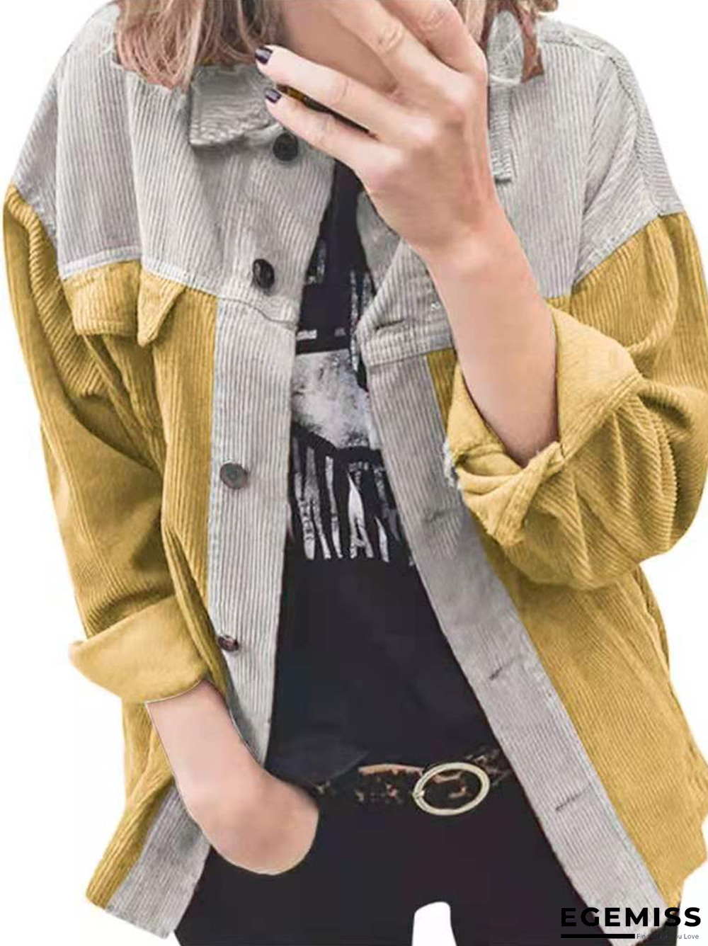 Buttoned Casual Outerwear | EGEMISS