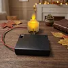 Flameless LED Tea Lights Candles with Battery Box Realistic Flame Effect LED Candles for Fireplace Mantel Dinner Wedding Party (2Pcs)