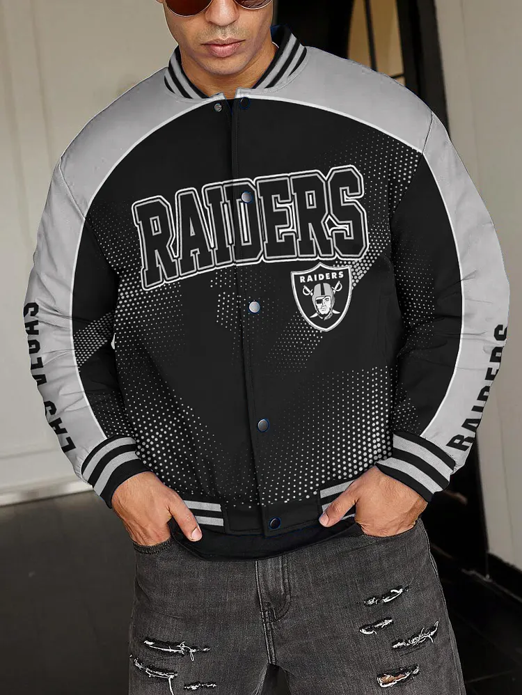 Las Vegas Raiders National Football League 2024 Make Your Mark Unisex Varsity Jacket