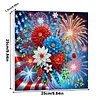 Framed Diamond Painting - Special Shaped - Independence Day (25x25cm)