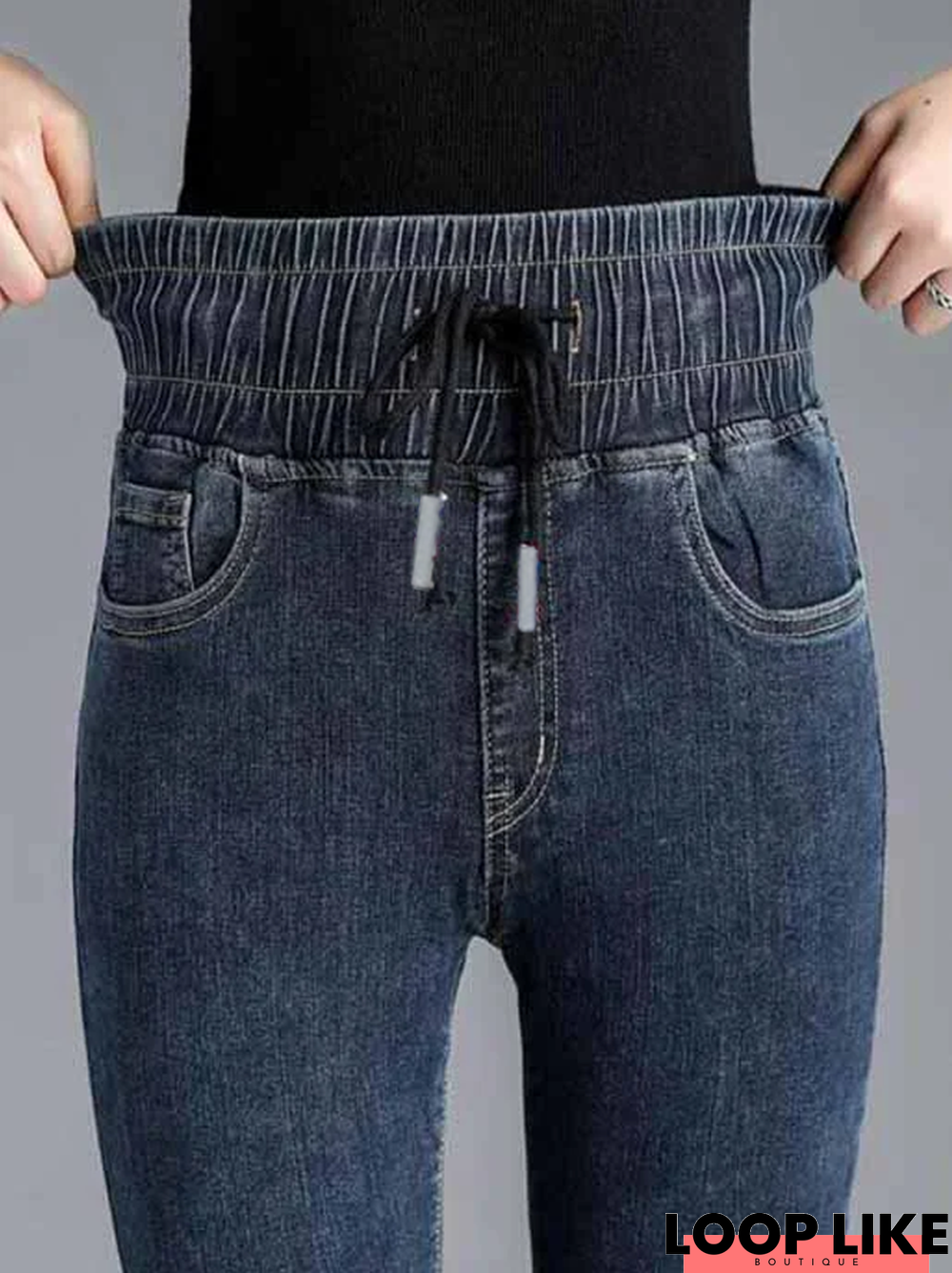 Plain Denim Casual Jeans