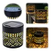 Solar Elegant Flower Wall Lights Waterproof Decorative Pathway Light 7-Color Changing Metal Projector Lamps for Backyards/Patio/Porch