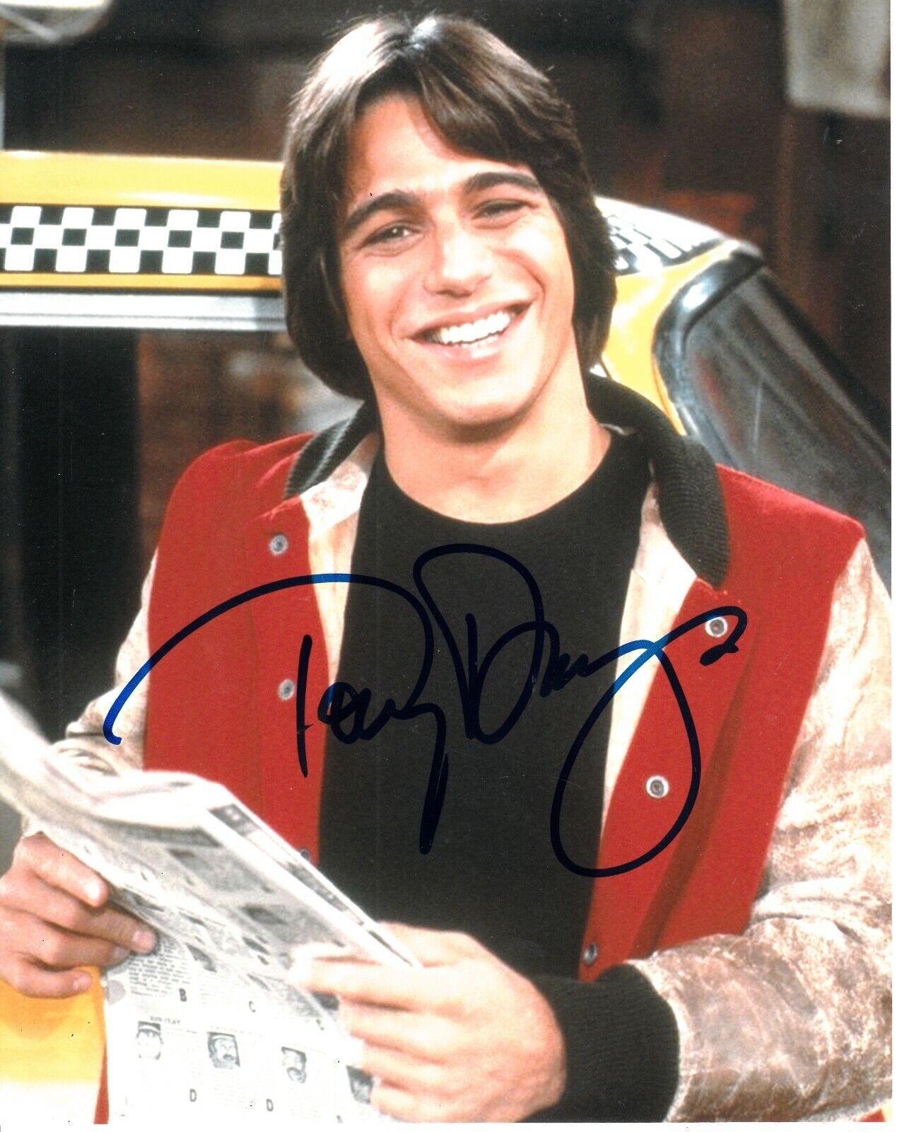 TONY DANZA SIGNED TAXI Photo Poster painting UACC REG 242