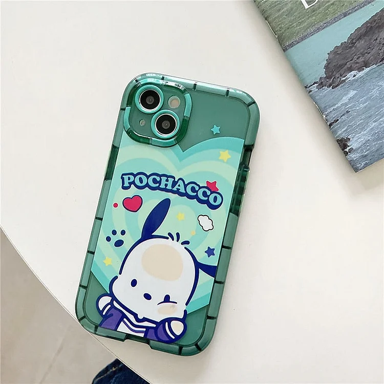 Sanrio My Melody Kuromi Cinnamoroll Pochacco Luminous Phone Case For iPhone 14 Plus 13 12 11 Pro Max XR XS X Glow TPU Cover Capa