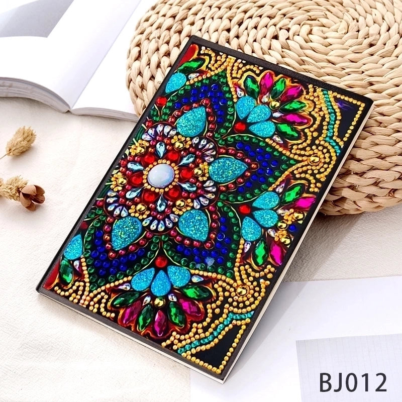 Cute Retro Flower Butterfly Pu Leather Stickers Artificial Decorations