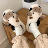 Gioiacombo&trade; Pantofole da mucca carine per la casa invernale