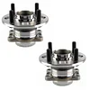 TRQ Rear Wheel Hub Bearings Assembly Set Compatible with 2012-2017 Hyundai Accent Kia Rio