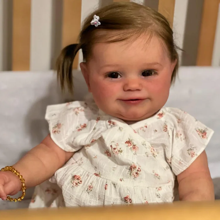 20'' Eyes Opened Reborn Baby Doll Realistic Toddlers Girl Named Elishain with Heartbeat💖 & Sound🔊：Realistic Reborn Baby Dolls By Rsgdolls®