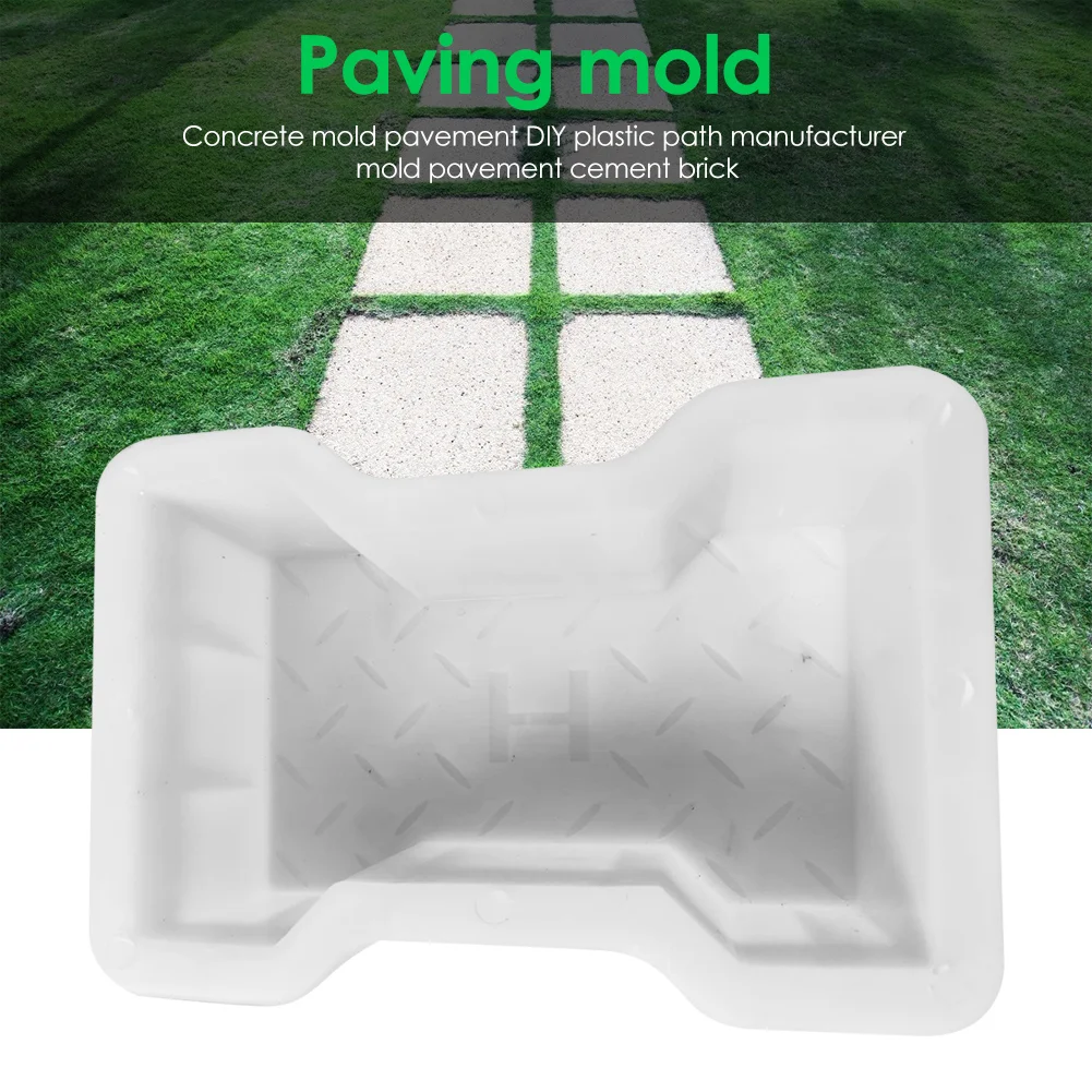 Garden Paving Mold DIY Path Maker Cement Brick Concrete Stone Road Mould