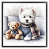 Dog And Bear-11CT/14CT Stamped Cross Stitch 40*40cm/15.75*15.75in tapestrymarket