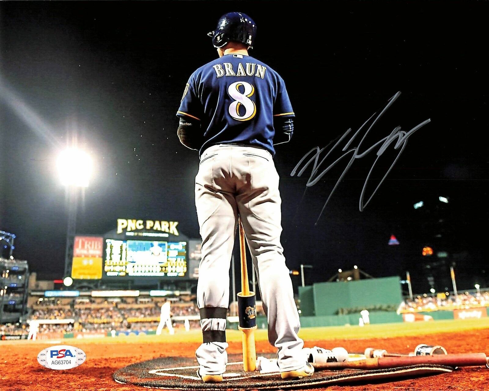 Ryan Braun signed 8x10 Photo Poster painting PSA/DNA Milwaukee Brewers Autographed