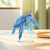 (US Local)DIY Sea Turtle Jellyfish Special Shaped Desktop Diamond Art Kits Home Table Decor