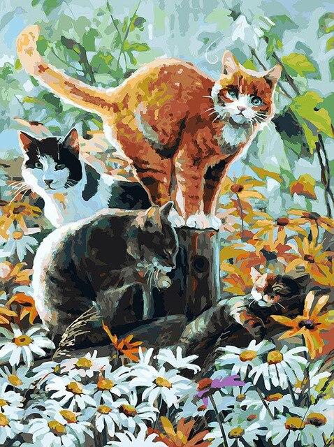 

Group of Cats – Paint By Numbers - 40*50CM, 501 Original