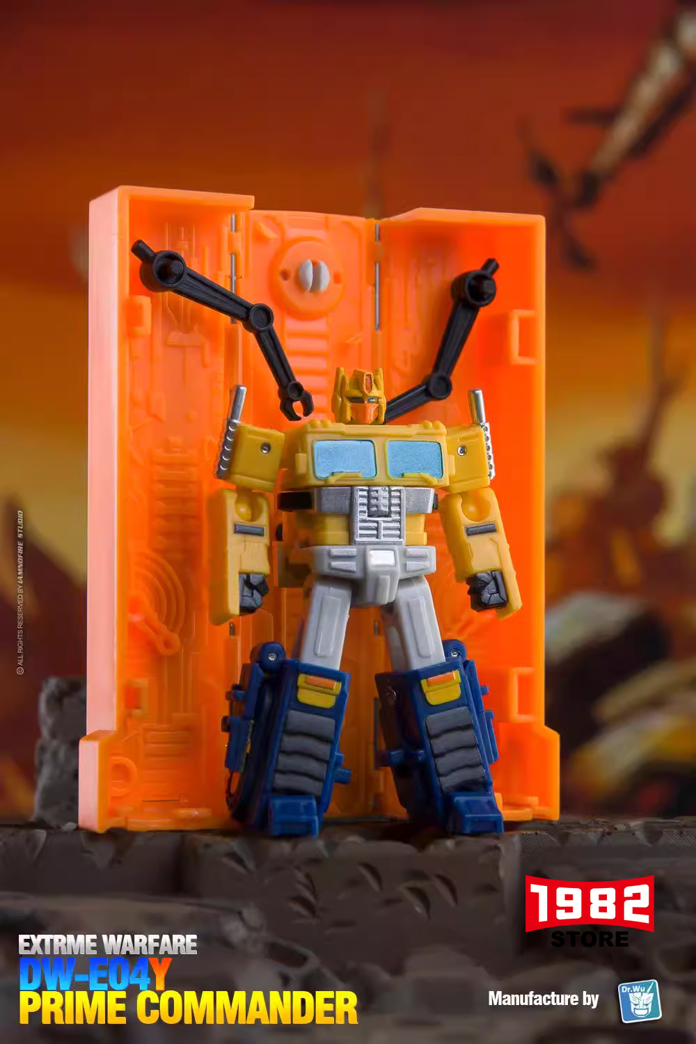 Dr.Wu DW-E04Y Optimus Prime COMMANDER Mini Transformers Action Figure New Model Toy Collectible Gift for Robot Fans Premium Detailed Figure