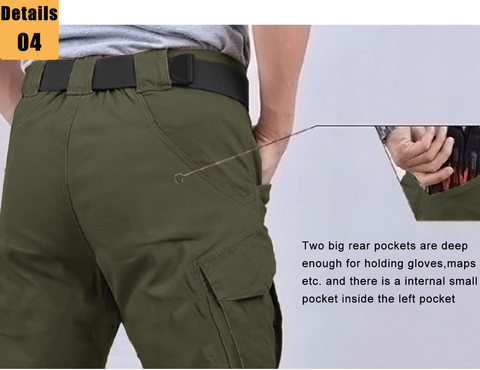 Men's Tactical Pants with 9 Pockets Rip-Stop Lightweight Work Cargo Pants