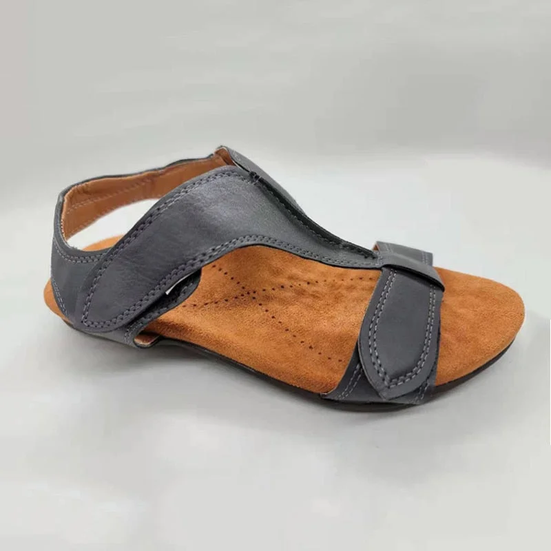 Women Durable Soft Outdoor Beach Sandals Retro Ankle Strap Lightweight Walking Shoes Slip On Sandals Woman Footwear