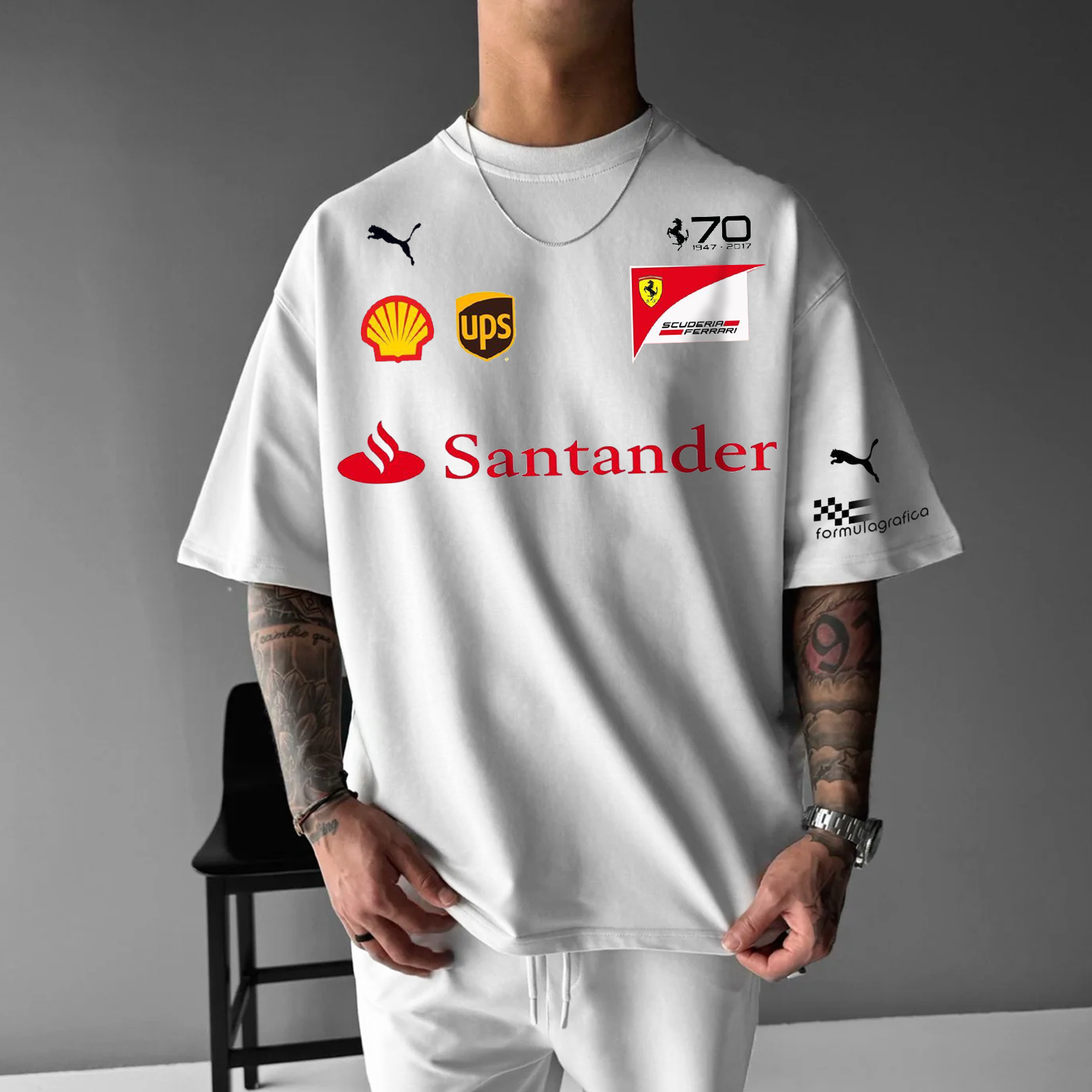 Oversized Racing Graphics Tee