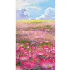 Diamond Painting -DIY Round Drill Mountains Wildflowers（40x70cm）