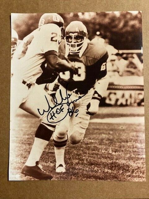 Willie Lanier HOF Signed Autographed 8x10 Photo Poster painting with COA