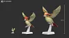 1/20 Scale World Zukan Evolution of Pidgeot - Pokemon Resin Statue - VS Studio