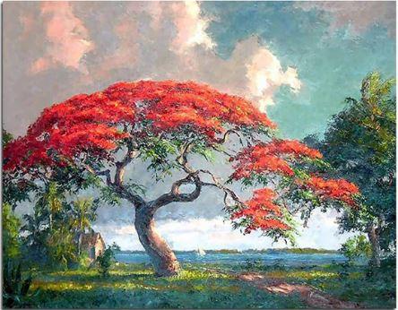 

Red Tree – Paint By Numbers - 40*50CM, 501 Original