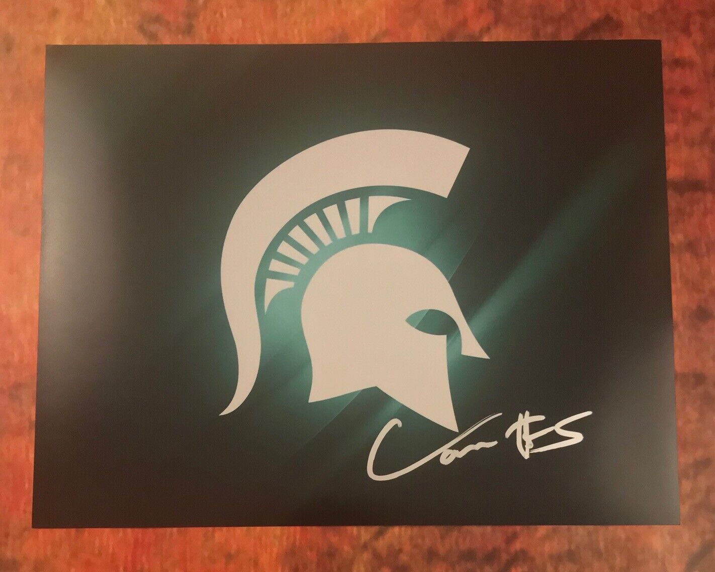 GFA Michigan State Spartans Star * CASSIUS WINSTON * Signed 11x14 Photo Poster painting C2 COA