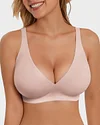 Seamless Deep V Push-Up Wireless Bra