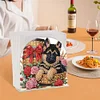 Acrylic Napkin Holder Diamond Painting Kit for Home Table Decor (Gift Puppy)