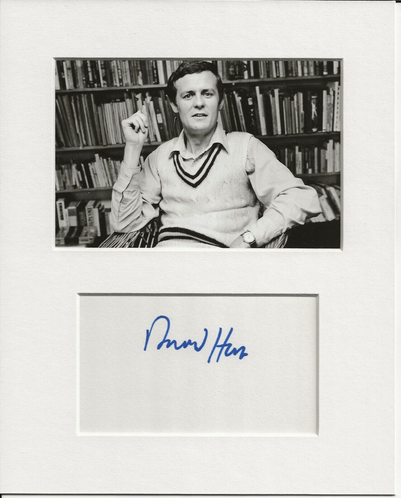 David Hare playwright genuine authentic autograph signature and Photo Poster painting AFTAL COA