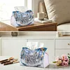 Diamond Painting PU Snow Wolf Tissue Box Tissue Holder